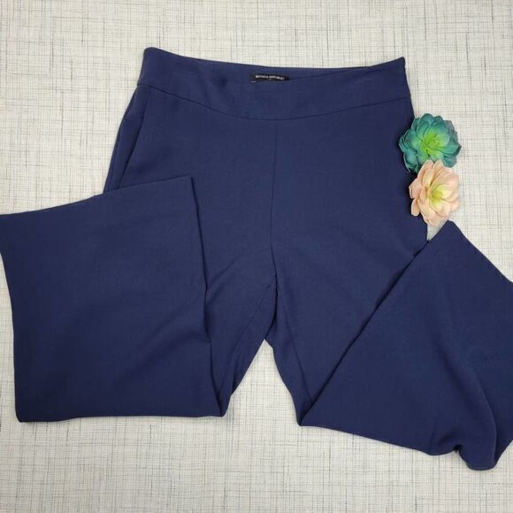 Banana Republic Women’s‎ Tailored Clean Pants Trousers Navy Blue Size 8